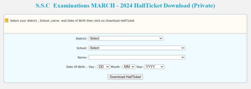 TS SSC Hall Ticket 2024 Out, BSE Telangana 10th Hall Ticket Download Link_6.1