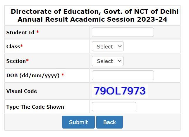 Delhi School Result 2024
