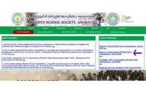 APOSS Inter Results 2024 Out at apopenschool.ap.gov.in, Check 12th Class Result