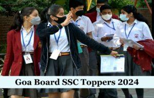 Goa Board SSC Toppers List 2024