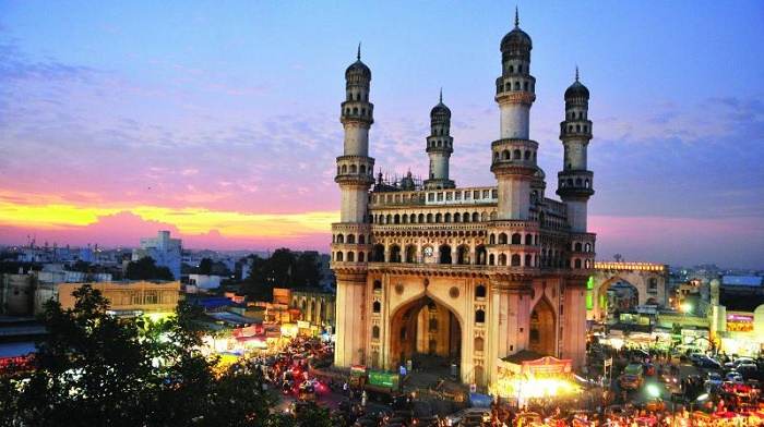 Example of Indo-Islamic Architecture: Charminar, Hyderabad