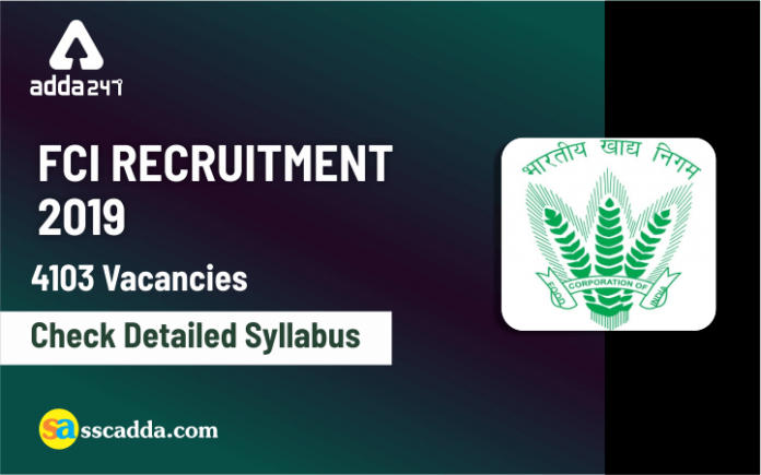 FCI Recruitment 2019 - Check Detailed Syllabus (1)