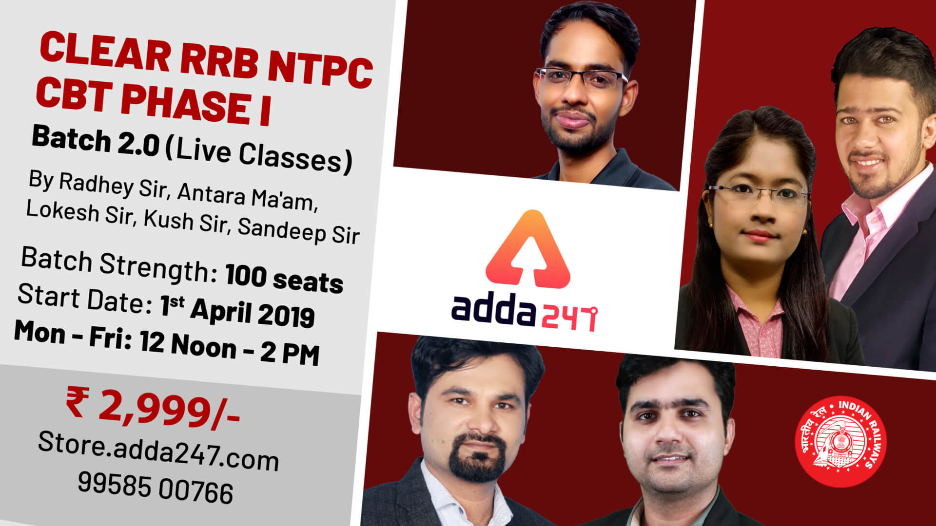 Clear RRB NTPC Batch CBT Phase 1 With Our Batch 2.0 (Live Classes) |_2.1