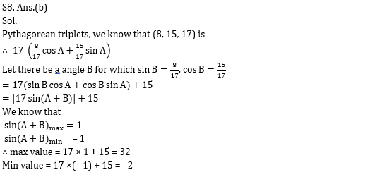 SSC CGL Mains Trigonometry Questions : 16th July_200.1