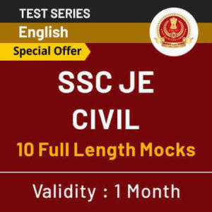 SSC JE Online Test Series: Mechanical, Civil & Electrical_60.1