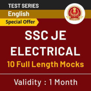 SSC JE Online Test Series: Mechanical, Civil & Electrical_70.1