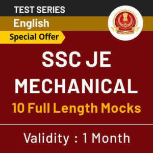 SSC JE Online Test Series: Mechanical, Civil & Electrical_50.1