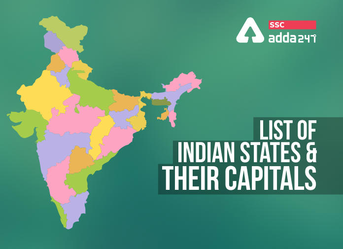 indian states and capitals map 2020 States And Capitals Of India 2020 Updated List Total 28 States indian states and capitals map 2020