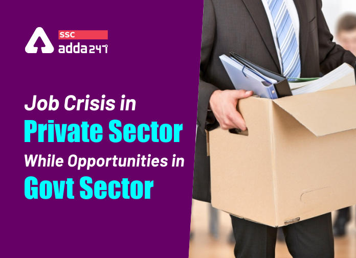 Job Crisis In Private Sector While Opportunities in Govt Sector - Blog