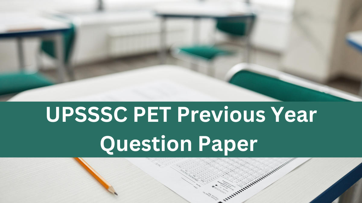 UPSSSC PET Previous Year Question Paper