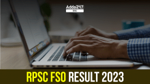 RPSC FSO Result 2023-24 Out, Download the Result PDF and Cutoff