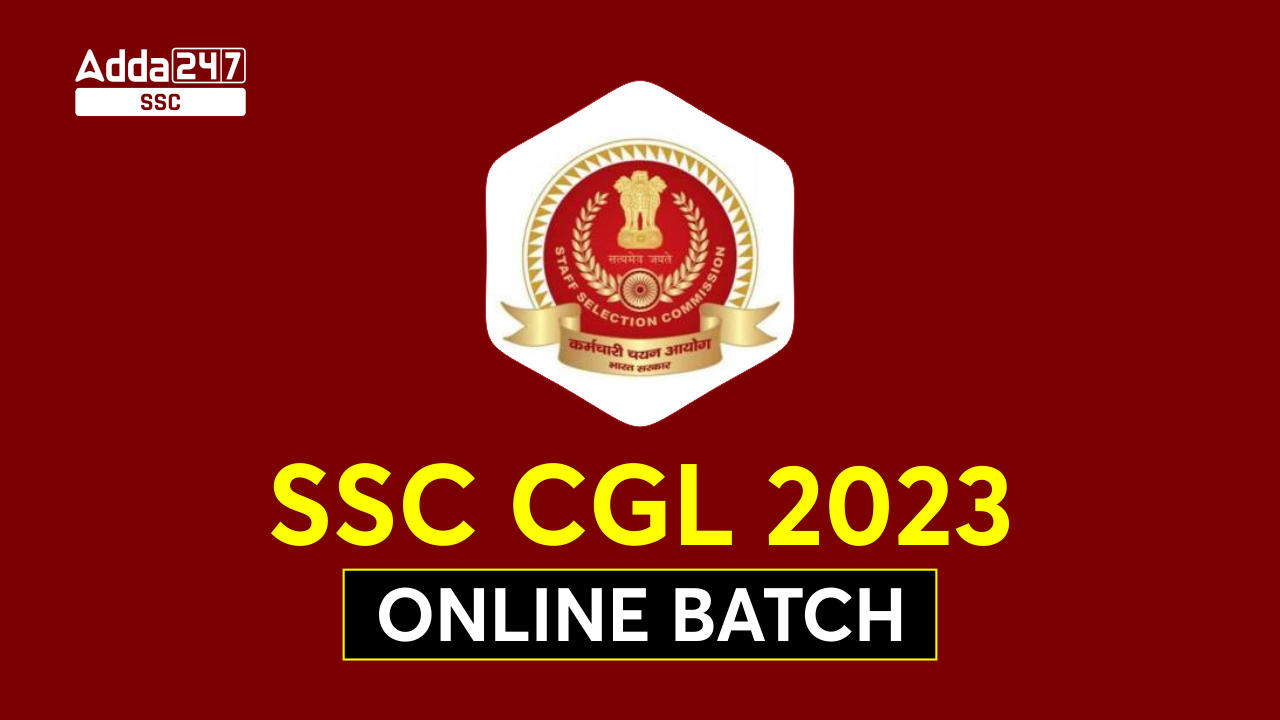 SSC CGL 2023 Online Batch