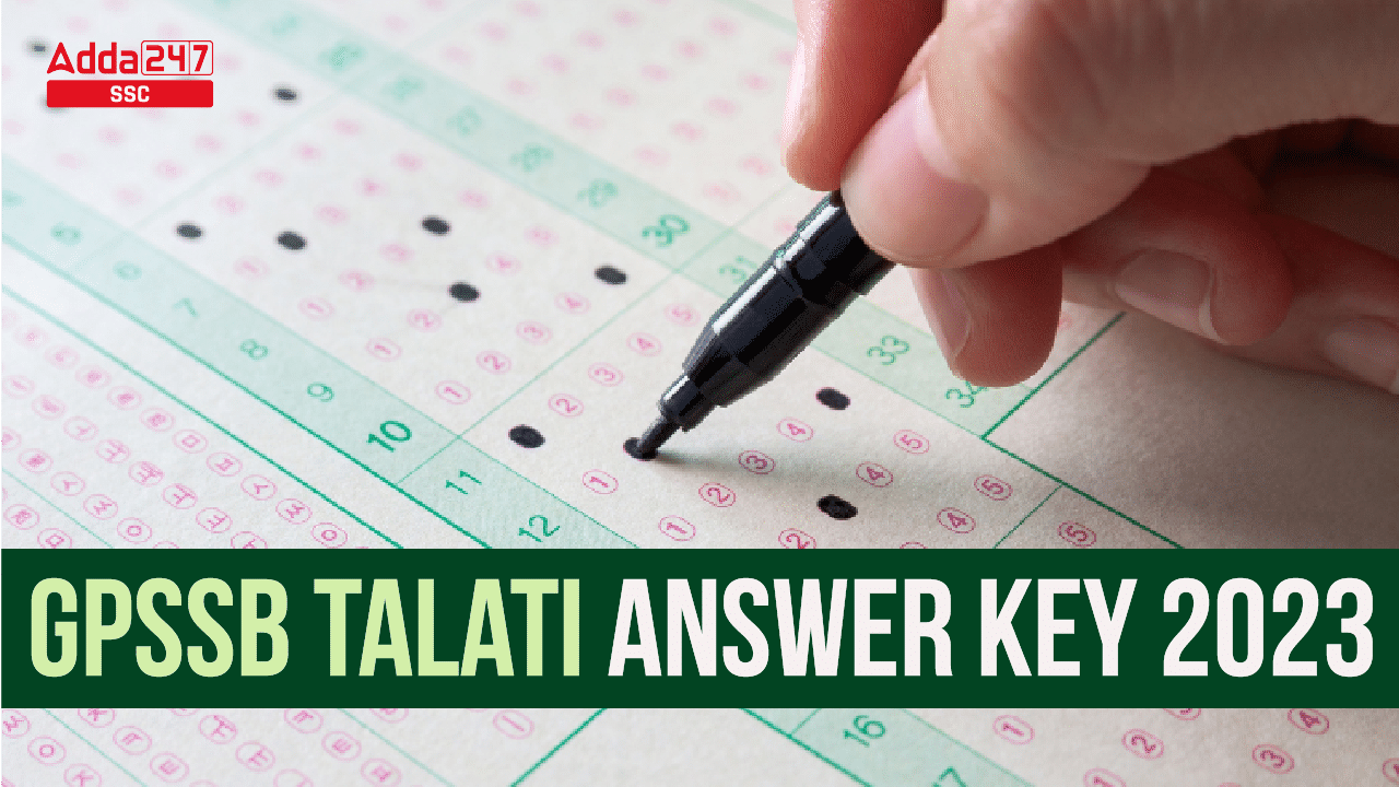 GPSSB Talati Answer Key 2023-01