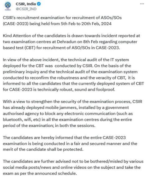 Csir So Aso Admit Card 2024 Out Paper Leaked Csir So Aso Admit Card 2024 Out Paper Leaked