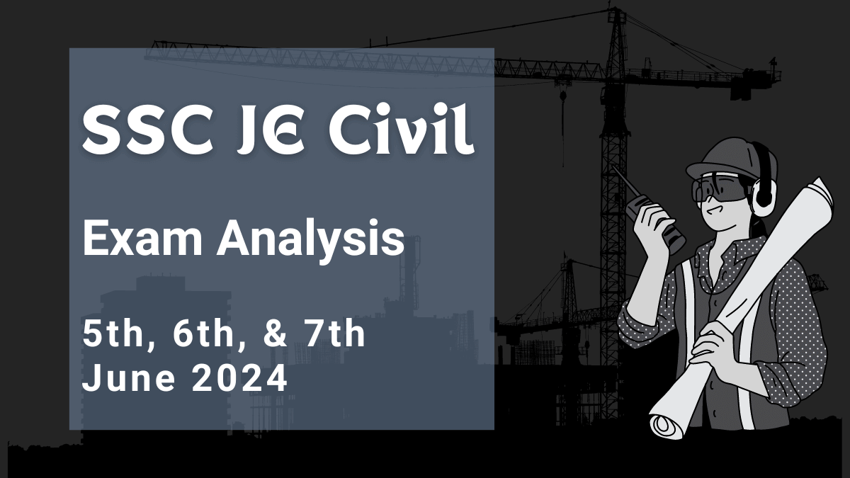 SSC JE Civil Exam Analysis 2024