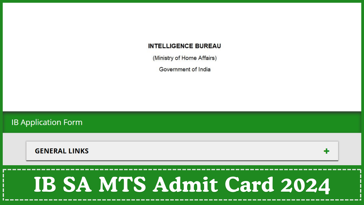 IB SA MTS Admit Card 2024