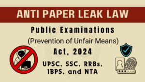 Anti Paper Leak Law, Public Examination Prevention of Unfair Means Act 2024
