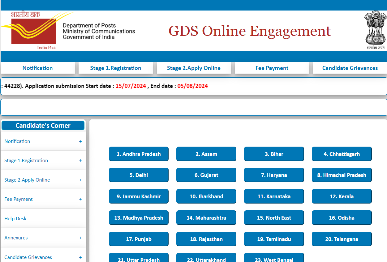 India Post GDS Recruitment 2024 for 44228 Gram Dak Sevak_4.1