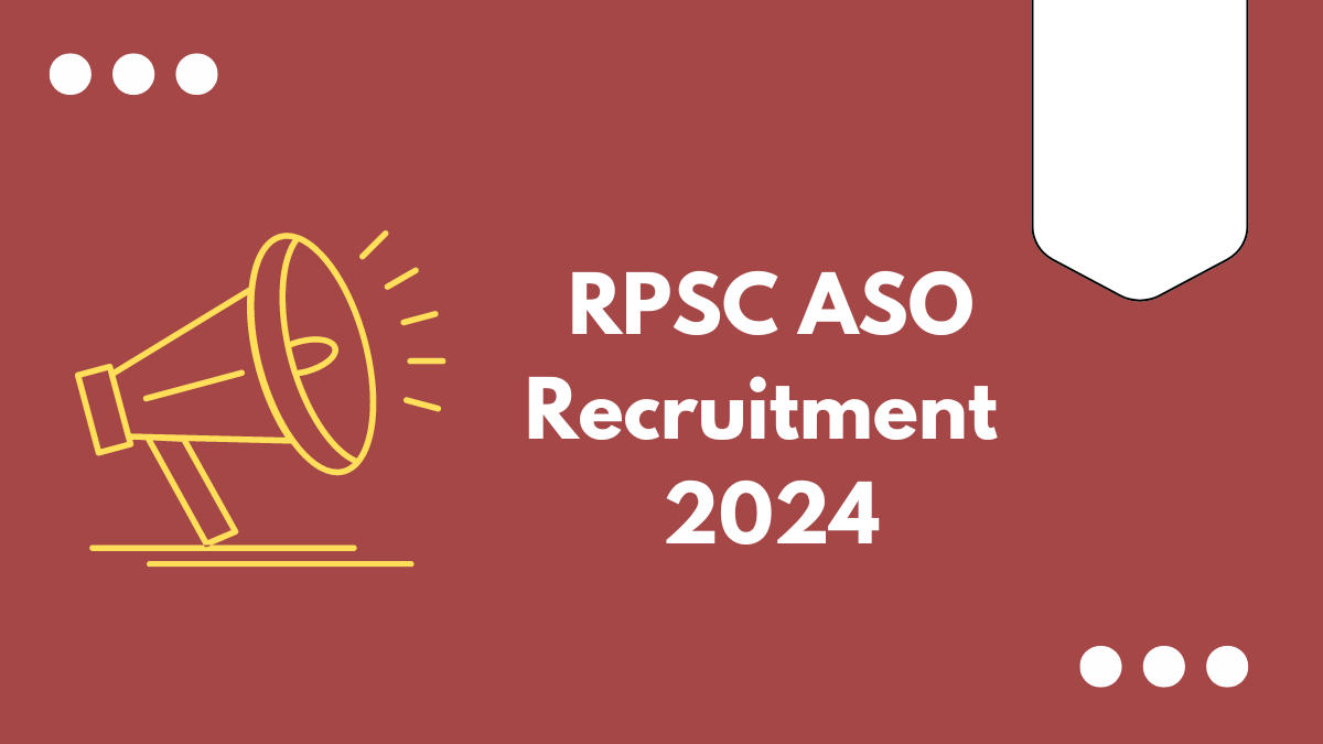 RPSC ASO Recruitment 2024