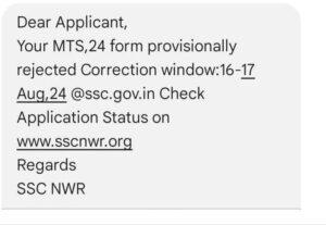 SSC MTS ऑनलाइन आवेदन 2024, आवेदन सुधार विंडो Open_3.1