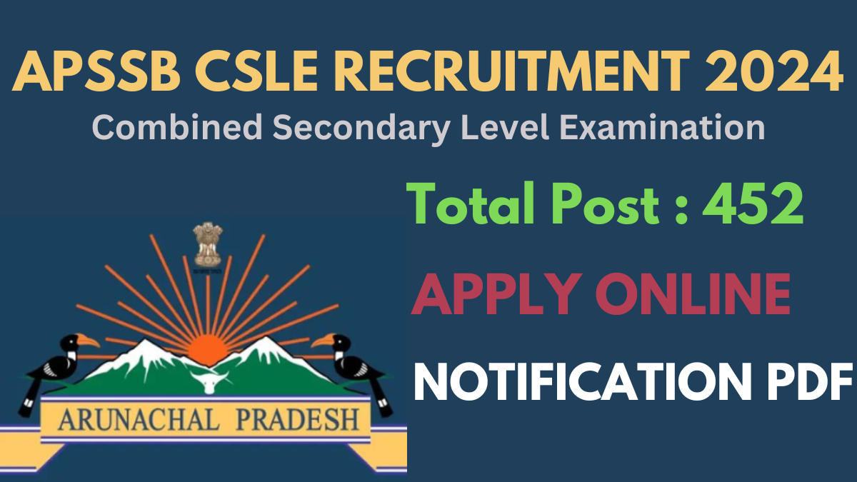 APSSB CSLE Recruitment 2024