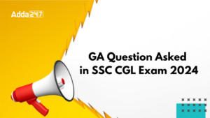 GA question asked in SSC CGL