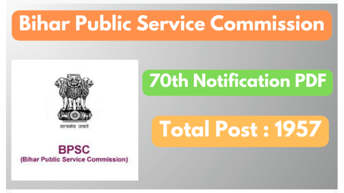 BPSC 70th Notification 2024