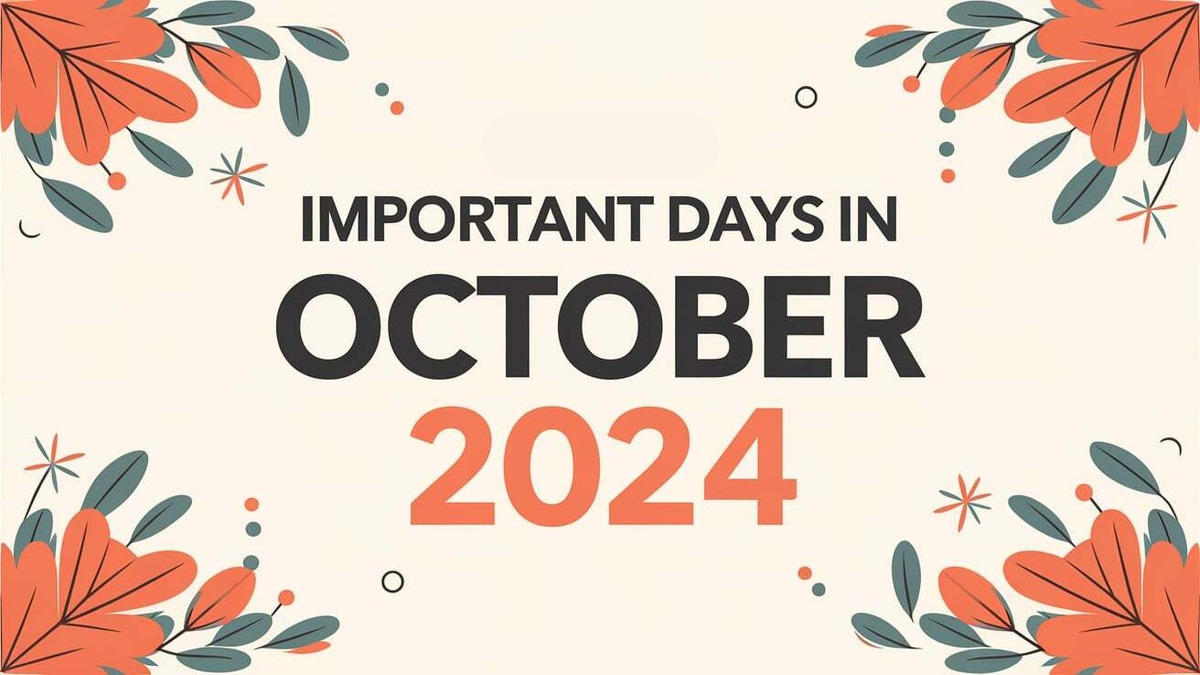 Important Days in October 2024