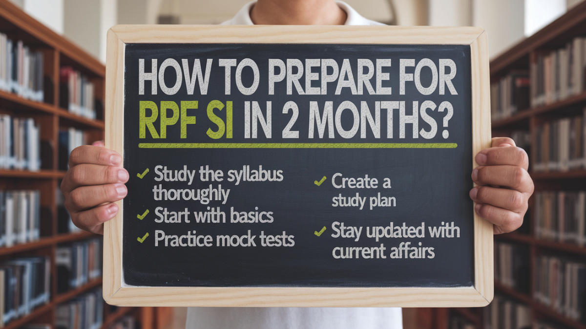 How to Prepare for RPF SI in 2 Months?