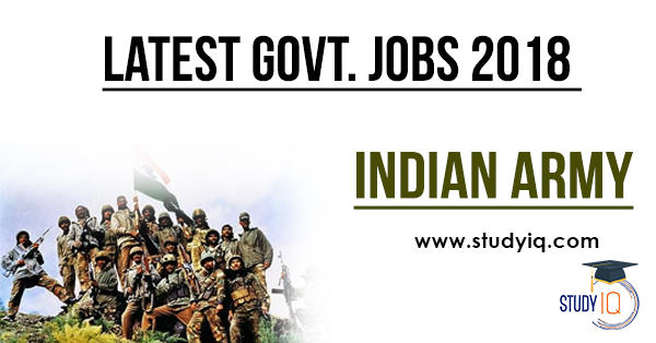 govt job indian army