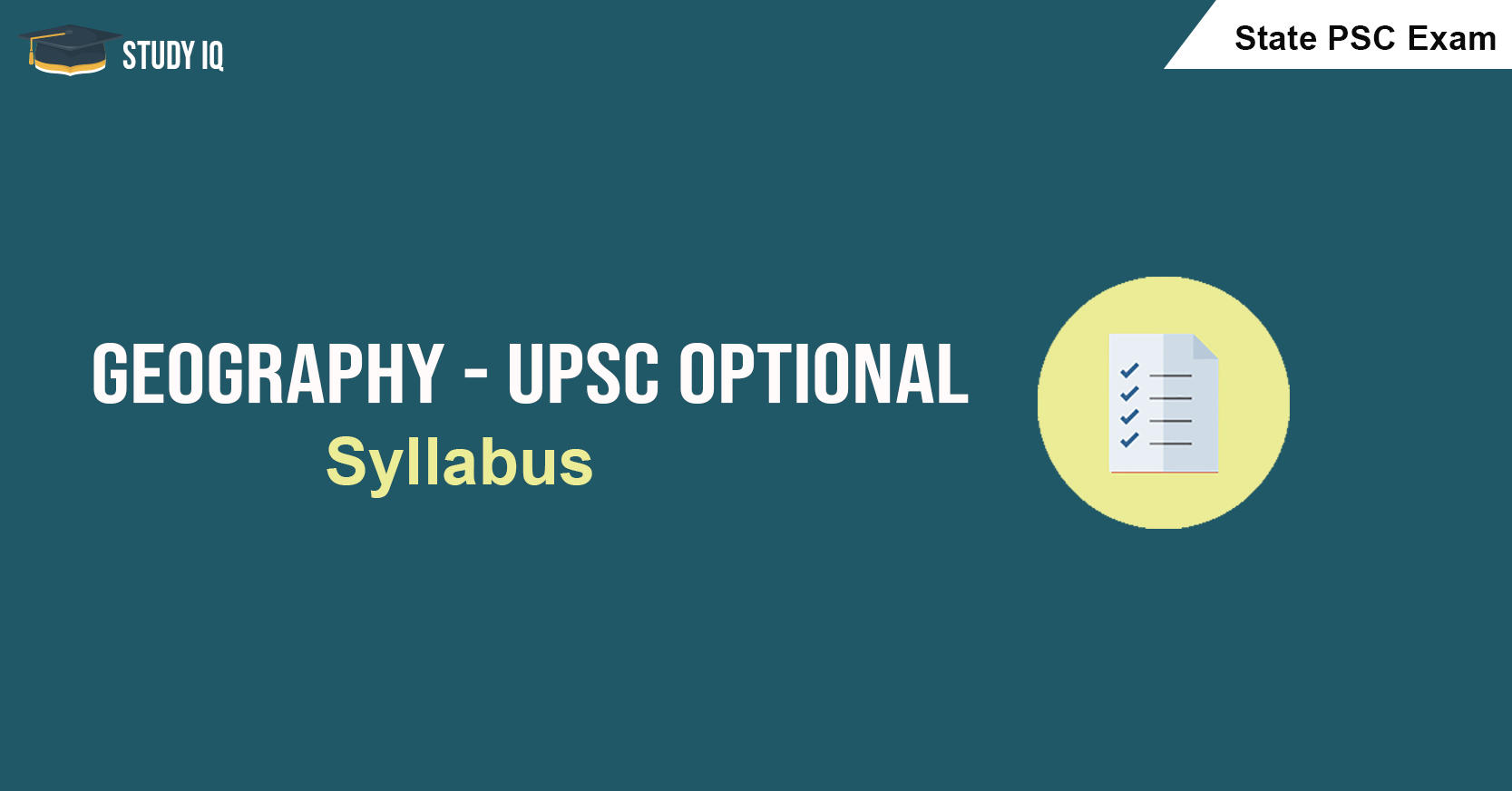 geography upsc syllabus