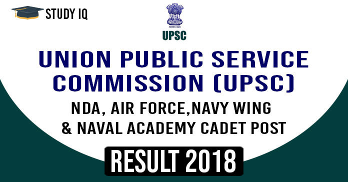 UPSC NDA I Final Result 2018 2