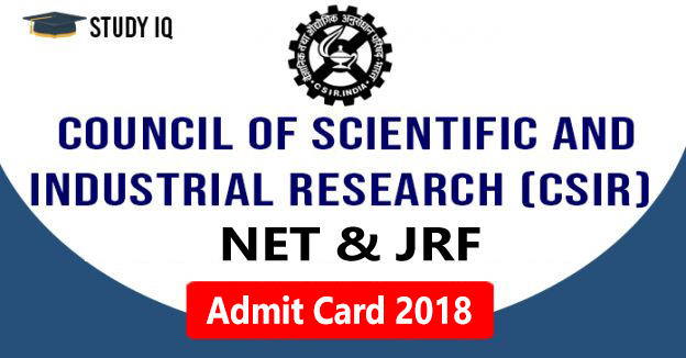 Council Of Scientific and Industrial Research | NET/ JRF | Admit Card