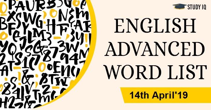 14 april 2019 english advanced world list