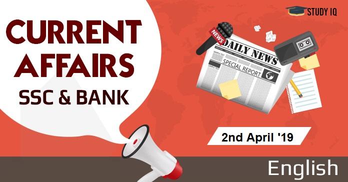 nd april 2019current affairs eng