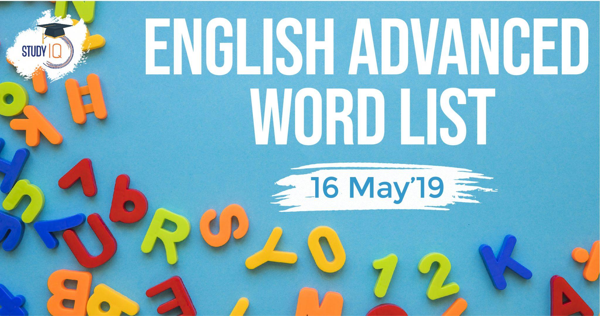 16 may word list