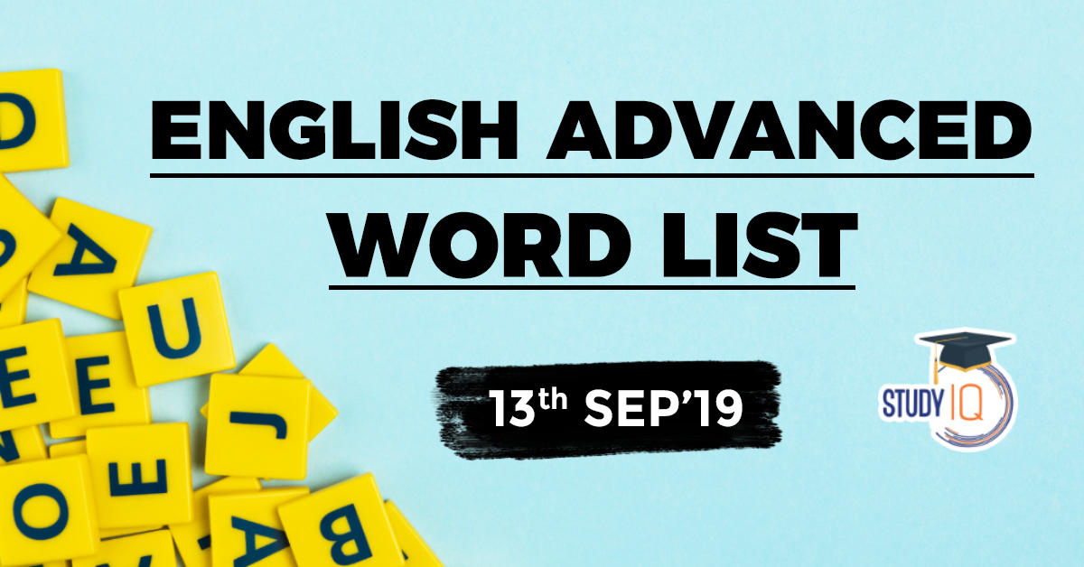 english advance word list