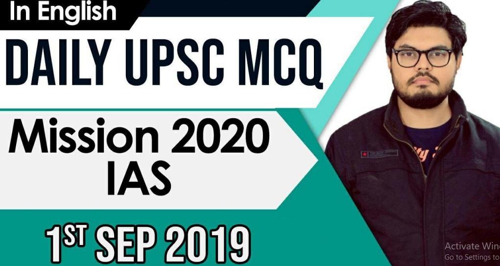 Daily UPSC 1st Sep 2019