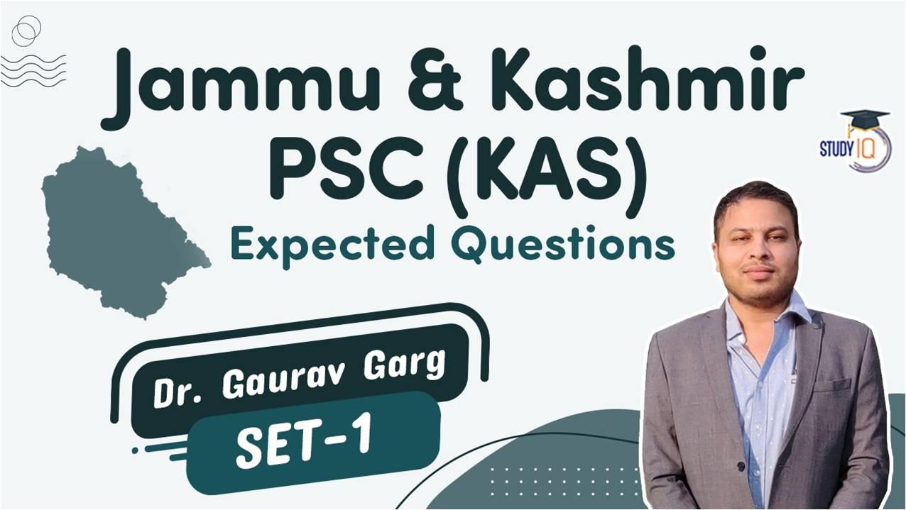 Jammu and kashmir PSC Set 1