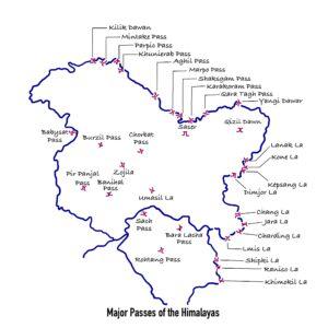 Important Mountain Passes In India, Map, State wise List_4.1