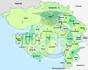 Districts of Gujarat Map