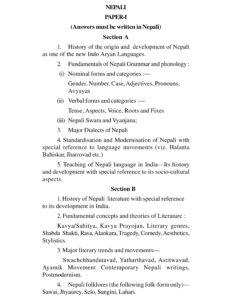 UPSC Nepali Literature Syllabus For IAS Mains 2023, Download PDF_60.1