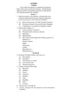 UPSC Sanskrit Literature Syllabus For IAS Mains 2023, Download PDF_4.1