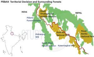 Pilibhit Tiger Reserve Map