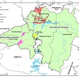 Periyar Tiger Reserve Map