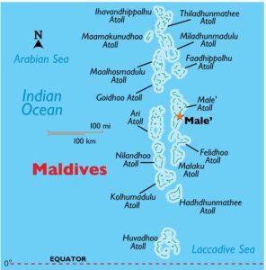 Maldives map