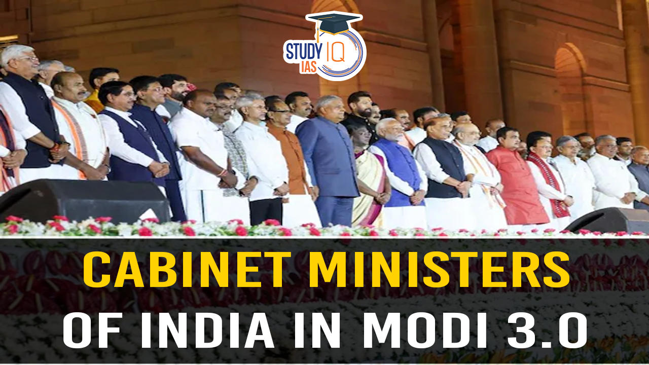 Cabinet Ministers of India in Modi 3.0
