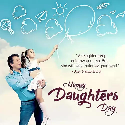 Write Name On Happy Daughters Day 2023 Wishes Whatsapp Status