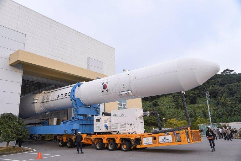 south korea flight tests first homegrown space rocket &quot;nuri&quot;